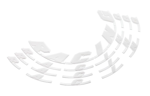 WHITE RACING RIM STICKER KIT | AMS Motorcycles
