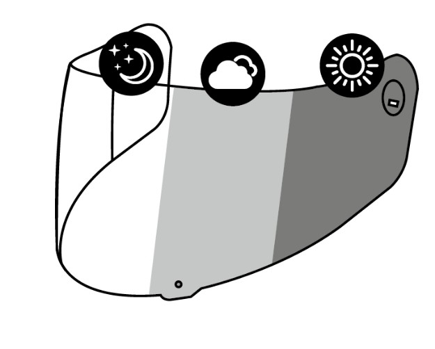 Picture of X-SPIRIT III CWR-1 PHOTOCROMIC VISOR