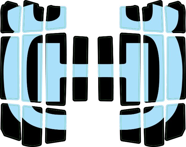 Picture of Radiator protection grill sticker kit