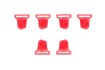 Picture of BIONIC 10 SNAP BUCKLES SET RED OS