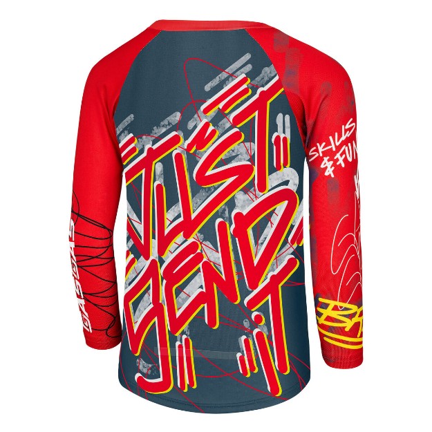 Picture of KIDS OFFROAD JERSEY BLK/RED